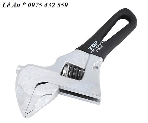 Mỏ lết thường miệng rộng mini TOP KOGYO HM-43MSBK (Japan)