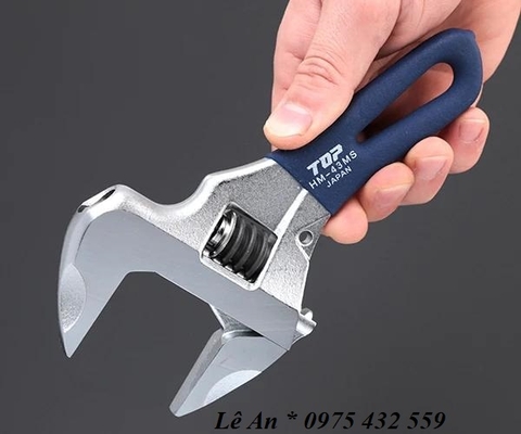 Mỏ lết thường miệng rộng mini TOP KOGYO HM-43MSNB (Japan)