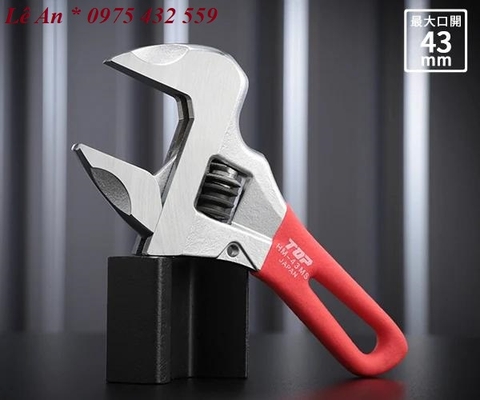 Mỏ lết thường miệng rộng mini TOP KOGYO HM-43MSR (Japan)