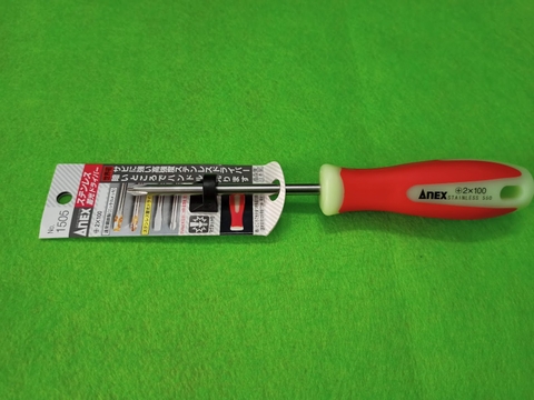 Tô vít 4 cạnh phát quang không gỉ ANEX No.1505+2x100