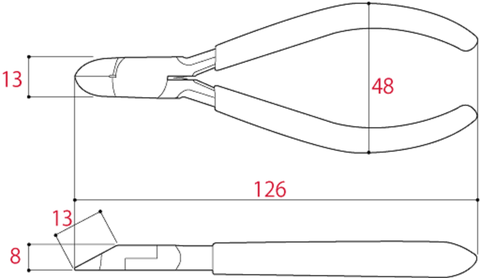 Kìm cắt điện tử 5 inch TSUNODA MN-125