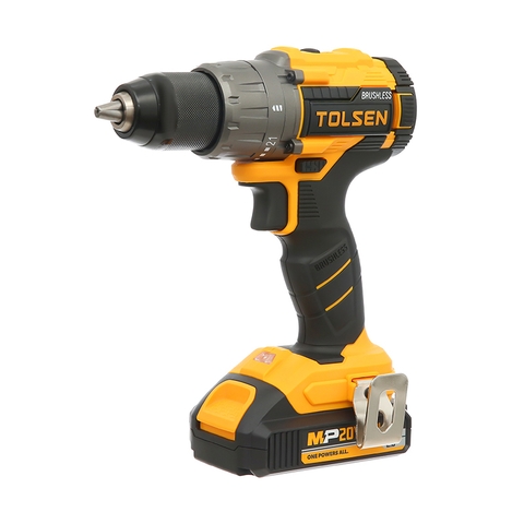 MÁY KHOAN PIN 20V 13MM (ĐỘNG CƠ KHÔNG CHỔI THAN) TOLSEN 87252