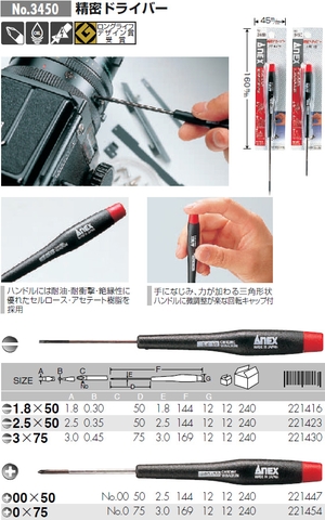 Tô vít điện tử ANEX No.3450-3x75