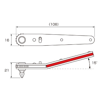 Bộ tay vặn và mũi vít dùng trong góc hẹp ANEX No.426