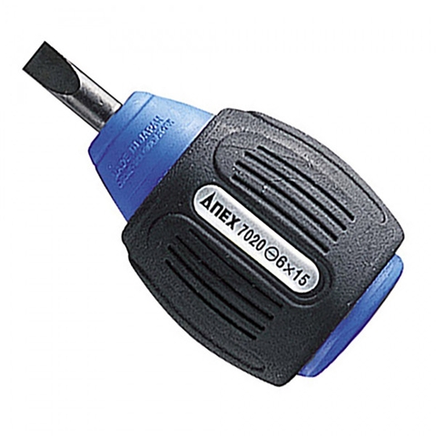 Tô vít ngắn 2 cạnh có từ tính- Loại có lỗ treo ANEX No.7020F-6x15