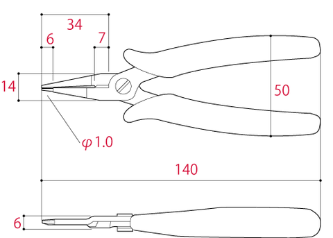 Kìm uốn đa năng 140mm TSUNODA FB-140