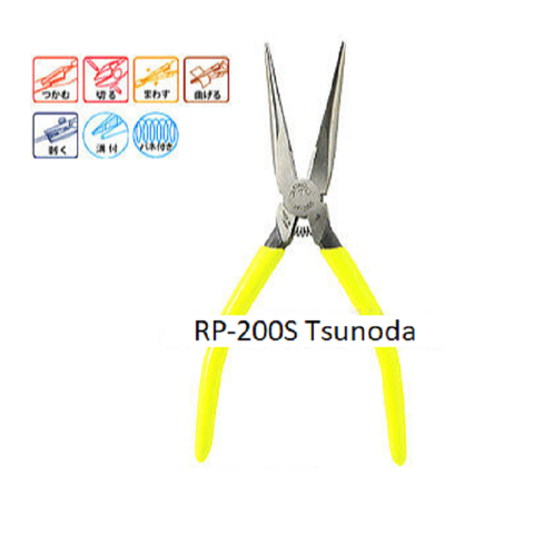 Kìm mũi nhọn có lò xo  200mm TSUNODA RP-200S