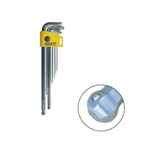 Bộ lục giác bi loại dài 1.5-10mm  ASAHI AQKS910