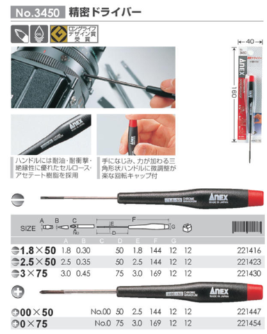 Tô vít điện tử ANEX No.3450+0x75