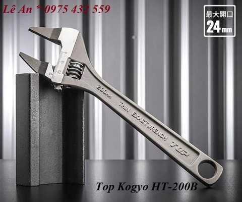 Mỏ lết thường miệng siêu mỏng TOP KOGYO HT-200B (Japan)