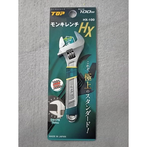 Mỏ lết thường miệng rộng TOP KOGYO HX-100 (Japan)