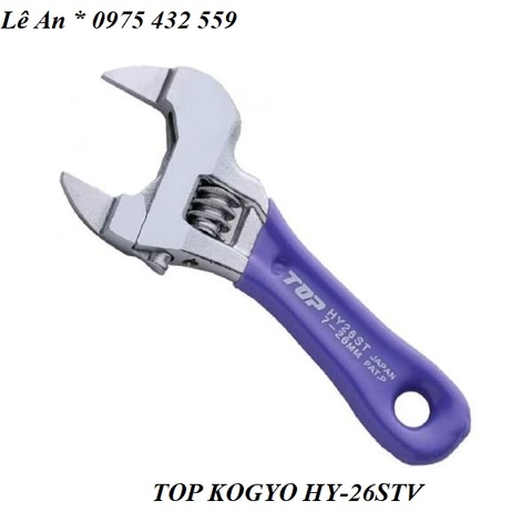 Mỏ lết mini miệng mỏng TOP KOGYO HY-26STV (Japan)