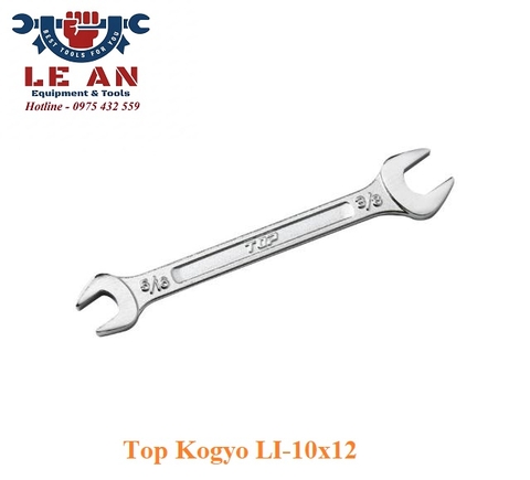 Cờ lê 2 đầu miệng hệ inch 5/16 inch và 3/8 inch Top Kogyo LI-10x12 (Japan)
