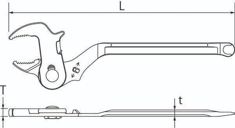Mỏ lết nhanh TOP KOGYO MT-2025 (Japan)
