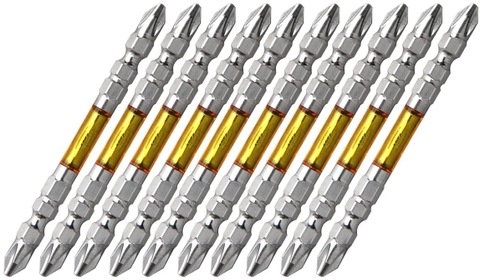 Vỉ 10 mũi vít 2 đầu có từ tính ANEX ART-14M+2x65