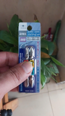Vỉ 2 mũi vít 2 đầu ANEX AHPM-1326S