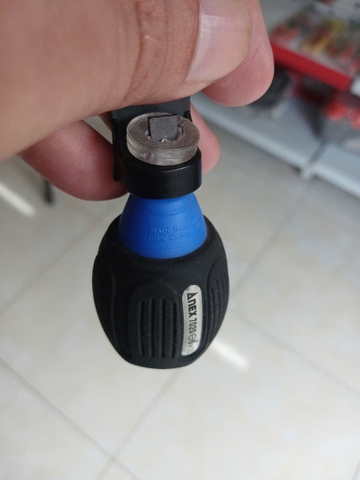 Tô vít ngắn 2 cạnh có từ tính ANEX No.7020-6x15