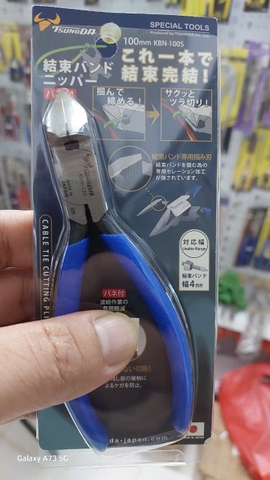 Kìm xiết và cắt dây rút nhựa 100mm có lò xo TSUNODA KBN-100S