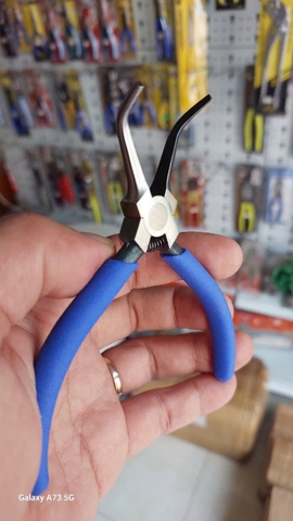 Kìm nhọn mũi cong  125mm (điện tử) TSUNODA FNP-125N