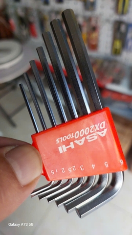 Bộ lục giác thường ngắn 1.5-6mm  ASAHI AXS0710