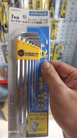 Bộ lục giác bi loại dài 1.5-6mm  ASAHI AQKS710