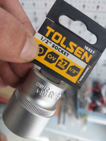ĐẦU TÍP LỤC GIÁC 1/2'' 27mm TOLSEN 16527