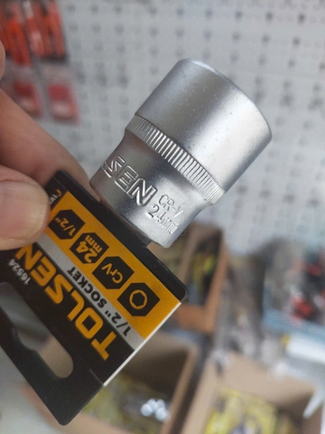 ĐẦU TÍP LỤC GIÁC 1/2'' 24mm TOLSEN 16524