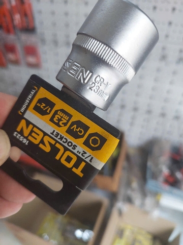 ĐẦU TÍP LỤC GIÁC 1/2'' 23mm TOLSEN 16523