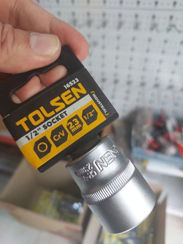 ĐẦU TÍP LỤC GIÁC 1/2'' 23mm TOLSEN 16523