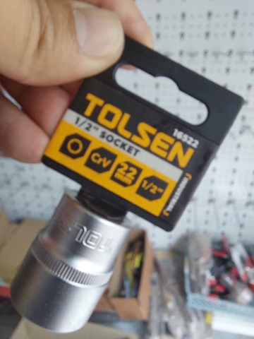 ĐẦU TÍP LỤC GIÁC 1/2'' 22mm TOLSEN 16522