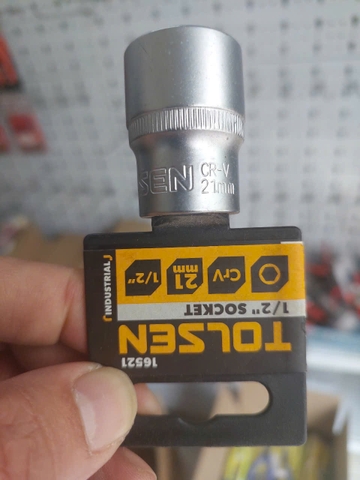 ĐẦU TÍP LỤC GIÁC 1/2'' 21mm TOLSEN 16521