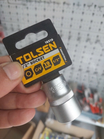 ĐẦU TÍP LỤC GIÁC 1/2'' 19mm TOLSEN 16519