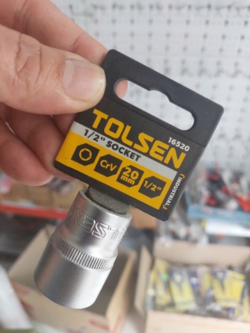 ĐẦU TÍP LỤC GIÁC 1/2'' 20mm TOLSEN 16520