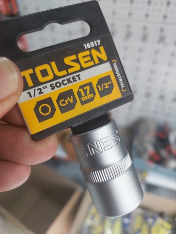 ĐẦU TÍP LỤC GIÁC 1/2'' 17mm TOLSEN 16517