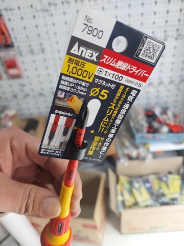 Tô vít cách điện cán tròn ANEX No.7900+1x100