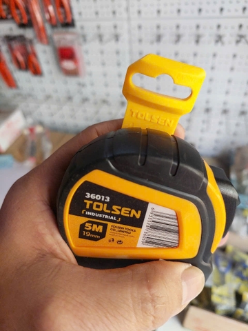 THƯỚC CUỘN TỰ ĐỘNG (CÔNG NGHIỆP) 5M*19MM TOLSEN 36013