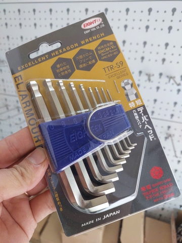 Bộ lục giác đầu bi ngắn Eight TTR-S9