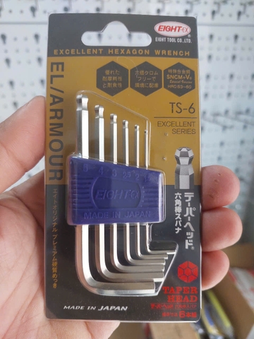Bộ lục giác đầu bi ngắn Eight TS-6