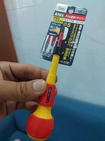 Tô vít cách điện cán tròn ANEX No.7900+1x75