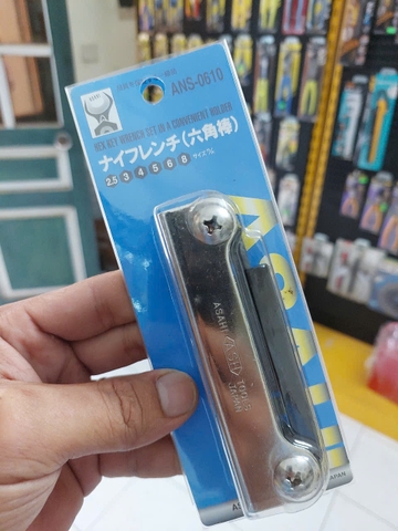 Bộ lục giác gấp gọn 6 chi tiết  ASAHI ANS0610