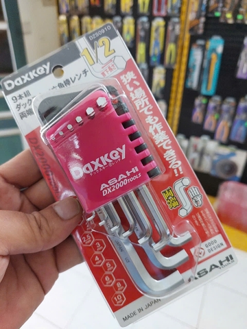 Bộ lục giác thường ngắn 2 đầu cong 1.5-10mm  ASAHI DZS0910