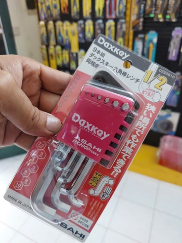 Bộ lục giác thường ngắn 2 đầu cong 1.5-10mm  ASAHI DZS0910