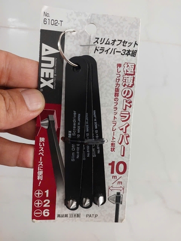 Bộ tô vít vặn siêu mỏng ANEX No.6102-T