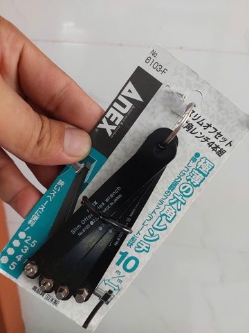 Bộ vặn vít lục giác siêu mỏng ANEX No.6103-F