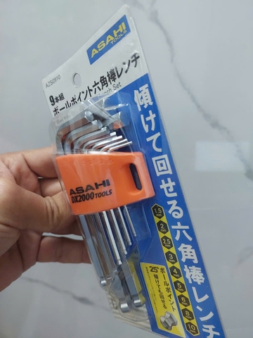 Bộ lục giác bi loại ngắn 1.5-10mm  ASAHI AZS0910
