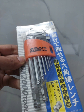 Bộ lục giác bi loại ngắn 1.5-10mm  ASAHI AZS0910