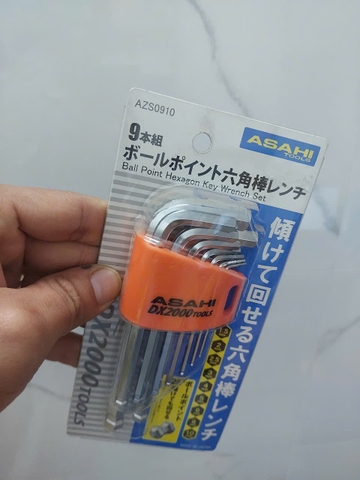 Bộ lục giác bi loại ngắn 1.5-10mm  ASAHI AZS0910