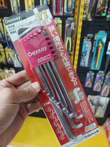 Bộ lục giác thường dài 2 đầu cong 1.5-10mm   ASAHI DYS0910