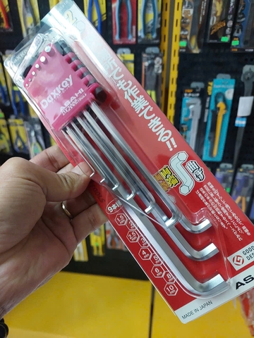 Bộ lục giác thường dài 2 đầu cong 1.5-10mm   ASAHI DYS0910