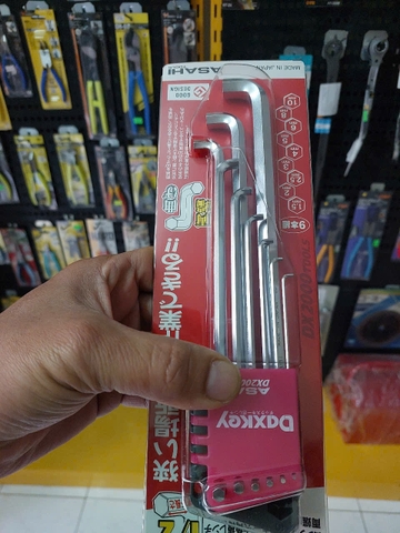 Bộ lục giác thường dài 2 đầu cong 1.5-10mm   ASAHI DYS0910